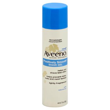 Aveeno&reg; 7 oz. Positively Smooth Shave Gel. View a larger version of this product image.