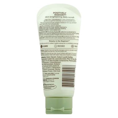Aveeno&reg; Positively Radiant&reg; 2 oz. Skin Brightening Daily Facial Scrub. View a larger version of this product image.