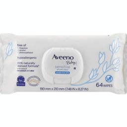 Aveeno® Baby® 64-Count Sensitive Eczema Therapy Soothing Bath Wipes