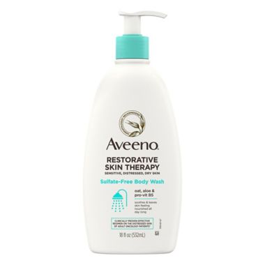 Aveeno&reg; Restorative Skin Therapy 18 fl. oz. Sulfate-Free Body Wash. View a larger version of this product image.
