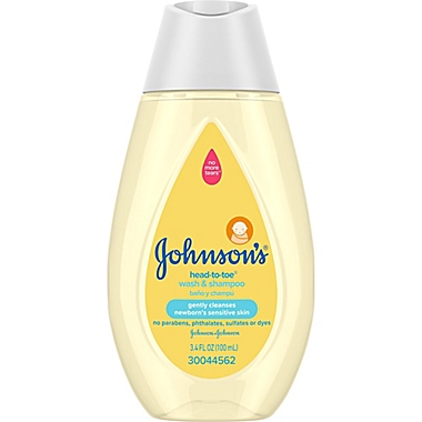 Johnson&#39;s&reg; Head-To-Toe&reg; Baby 3.4 fl. oz. Wash &amp; Shampoo. View a larger version of this product image.