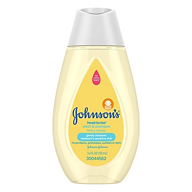 Johnson&#39;s&reg; Head-To-Toe&reg; Baby 3.4 fl. oz. Wash &amp; Shampoo. View a larger version of this product image.