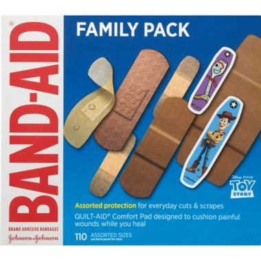 Johnson &amp; Johnson&reg; Band-Aid&reg; 110-Count Toy Story Family Pack Adhesive Bandages. View a larger version of this product image.