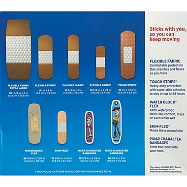 Johnson &amp; Johnson&reg; Band-Aid&reg; 110-Count Toy Story Family Pack Adhesive Bandages. View a larger version of this product image.