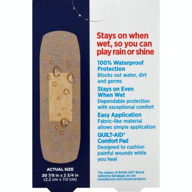 Johnson &amp; Johnson&reg; Band-Aid&reg; 20-Count Waterblock&reg; Flex Adhesive Bandages. View a larger version of this product image.