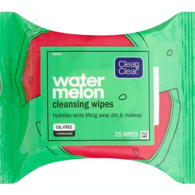 Clean &amp; Clear&reg; 25-Count Cleansing Wipes in Watermelon. View a larger version of this product image.