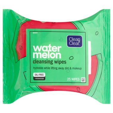 Clean &amp; Clear&reg; 25-Count Cleansing Wipes in Watermelon. View a larger version of this product image.