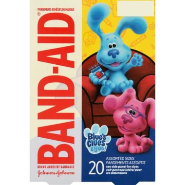 Johnson &amp; Johnson&reg; Band-Aid&reg; 20-Count Blue's Clues and You!&trade; Adhesive Bandages. View a larger version of this product image.