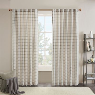 plaid curtains