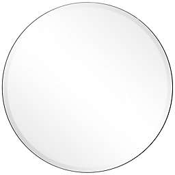 Frameless Prism 30-Inch Round Beveled Wall Mirror