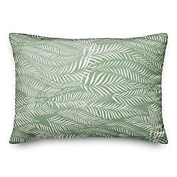 Sage Watercolor Ferns 14x20 Spun Poly Pillow