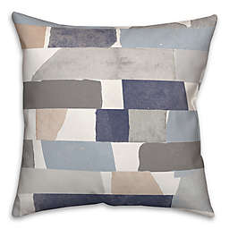 Watercolor Abstract Shapes 18x18 Throw Pillow