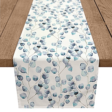 Designs Direct Eucalyptus Table Runner in Blue. View a larger version of this product image.