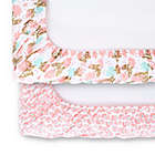 Alternate image 3 for The Peanutshell&trade; 2-Pack Butterfly Floral Fitted Crib Sheets