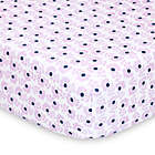 Alternate image 2 for The Peanutshell&trade; 2-Pack Purple Butterfly Fitted Crib Sheets