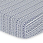 Alternate image 2 for The Peanutshell&trade; Fitted Crib Sheets in Blue Elephant/Tribal (2-Pack)