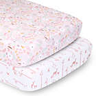 Alternate image 0 for The Peanutshell&trade; Fitted Crib Sheets in Pink Whimsy/Pink Woodland (2-Pack)