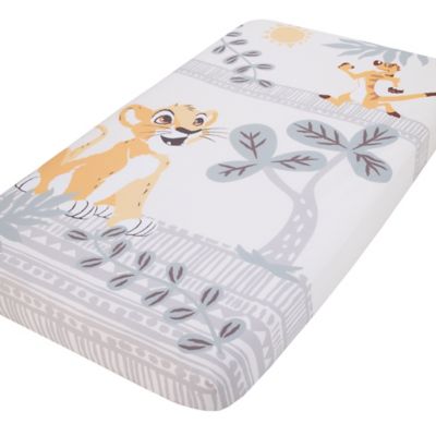 Disney&reg; Lion King Photo Op Fitted Crib Sheet in Gold