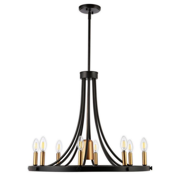 JONATHAN Y Urbanna 9-Light Adjustable LED Chandelier in ...