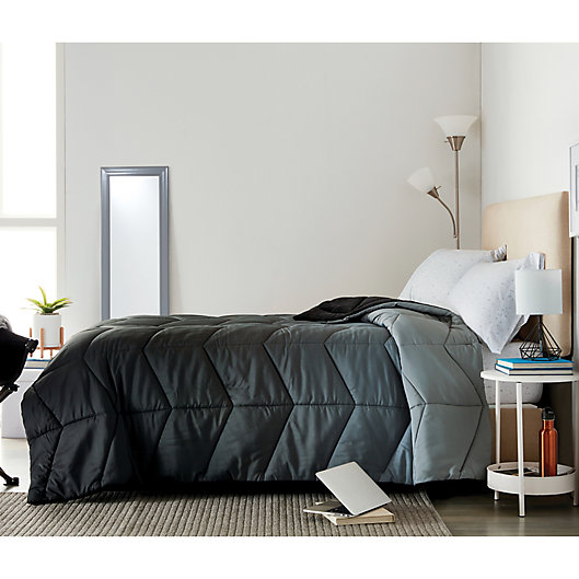 Alternate image 1 for Wamsutta® Collective Puffer 4-Piece Full/Full XL Comforter Set in Grey