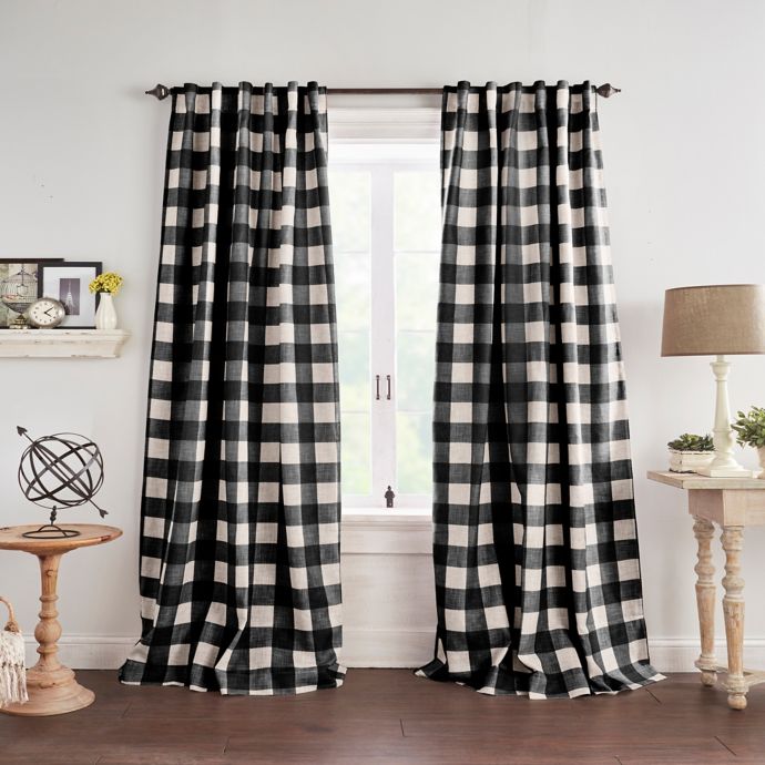 Grainger Check Blackout Window Curtain Panel Bed Bath Beyond