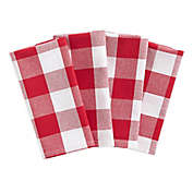 Farmhouse Living Buffalo Check Napkins in Red (Set of 4)