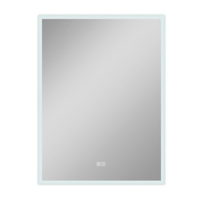 NeuType Backlit LED Illuminated Anti-Fog Bathroom Mirror in Silver