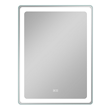 NeuType Smart Backlit LED Illuminated Anti-Fog Wall Mirror in Silver. View a larger version of this product image.