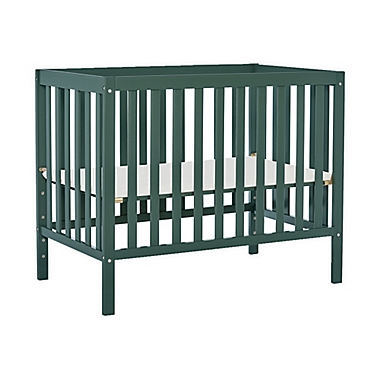 Dream On Me Edgewood 4-in-1 Convertible Mini Crib in Olive. View a larger version of this product image.