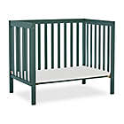 Alternate image 2 for Dream On Me Edgewood 4-in-1 Convertible Mini Crib in Olive
