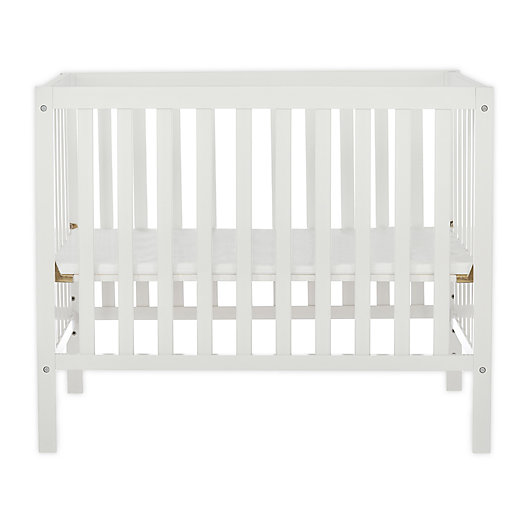 Alternate image 1 for Dream On Me Edgewood 4-in-1 Convertible Mini Crib in White