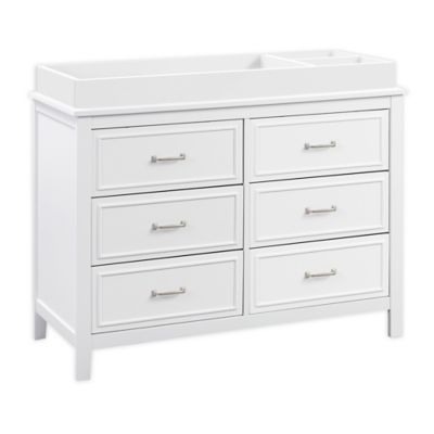 Baby Appleseed 6 Drawer Double Dresser In Moon Grey Ibt Shop