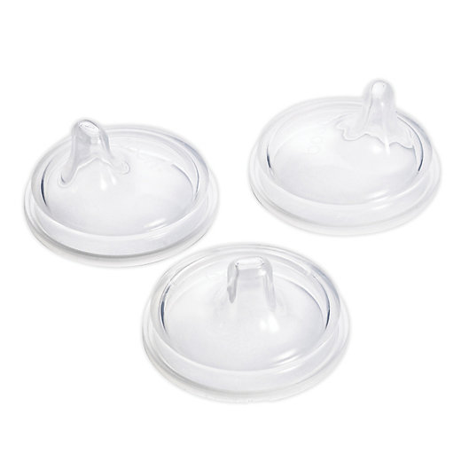 Alternate image 1 for Boon NURSH™ 3-Pack Transitional Sippy Cup Lids in Clear