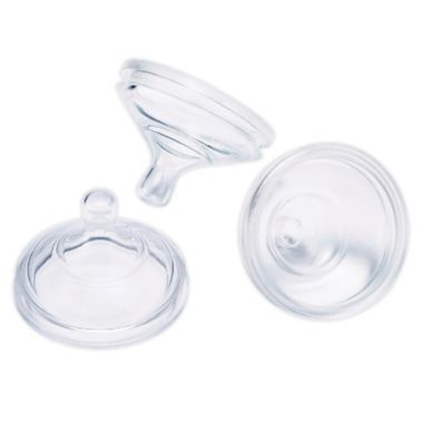 Boon NURSH&trade; 3-Pack Standard-Neck Fast-Flow Nipples in Clear. View a larger version of this product image.