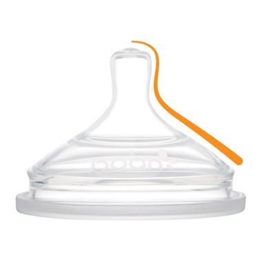 Boon NURSH&trade; 3-Pack Standard-Neck Medium-Flow Nipples in Clear. View a larger version of this product image.