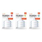 Alternate image 6 for Boon NURSH&trade; 3-Pack Standard-Neck Medium-Flow Nipples in Clear