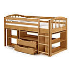 Alternate image 2 for Addison Twin Loft Bed with Storage in Cinnamon