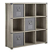 Little Seeds&trade; Nova 9-Cube Storage Bookcase in Grey Oak