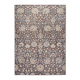 Home Dynamix Venice Flore 5' x 7' Area Rug in Brown/Ivory