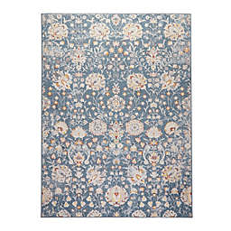 Home Dynamix Venice Flore 8' x 10' Area Rug in Blue/Ivory
