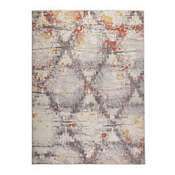 Home Dynamix Venice Cameo 8' x 10' Area Rug in Gray/Rust