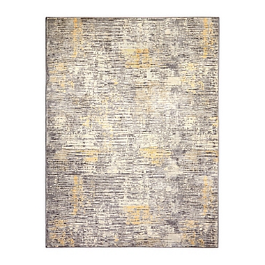 Home Dynamix Melrose Lorenzo 5&#39; x 7&#39; Area Rug in Gray/Yellow. View a larger version of this product image.