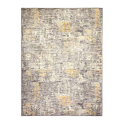 Home Dynamix Melrose Lorenzo 5' x 7' Area Rug in Gray/Yellow