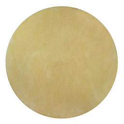 KAS Bliss Shag 6' Round Area Rug in Canary Yellow