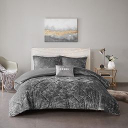 grey velvet cushions uk