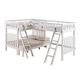 Aurora Twin Over Full Triple Bunk Bed in White