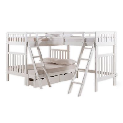 triple bunk bed twin over full