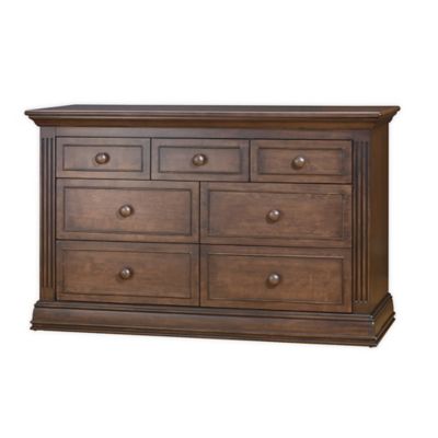 Sorelle Providence 7-Drawer Double Dresser in Chocolate