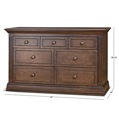 Sorelle Providence 7-Drawer Double Dresser in Chocolate. View a larger version of this product image.
