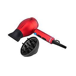 CHI® 1875 Series Advanced Ionic Compact Hair Dryer in Red